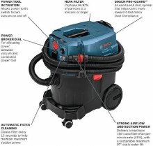 Additional picture of VACUUM CLEANER 9 GALLON ALL PURPOSE DUST EXTRACTOR WITH AUTO FILTER CLEAN, HEPA