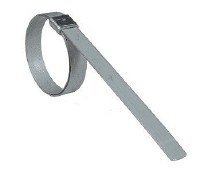 CLAMP, BAND, 8" X 5/8" GALVANIZED, OPEN BAND