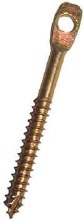 SCREW, ACCOUSTICAL LAG, 1/4" x 3", JAR OF 100