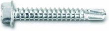 SCREW, #8-18 x 3/4" , #2 HEX HEAD, SELF DRILLING, JAR OF 100