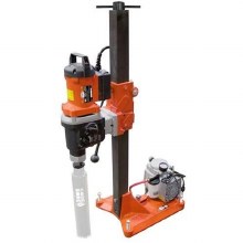 CORE DRILL, M-5, 20 AMP, 3 SPEED, SLIP CLUTCH, UP TO 16" BIT, W/ VACUUM, STAND, CORE BORE 733 MOTOR