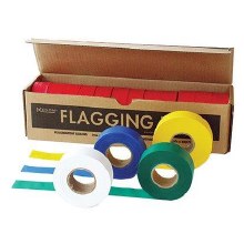 TAPE, FLAGGING, SURVEYOR, RED