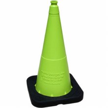 CONE, LIME GREEN, ENVIROCONE, 28", 7# CONE (NO REFLECTIVE COLLAR)