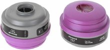 CARTRIDGE ASSEMBLY PAIR OF TWO HEPA ORGANIC VAPOR PURPLE & BLACK ORGANIC VAPOR