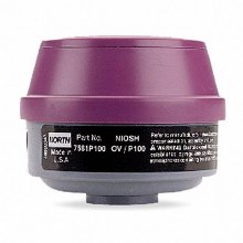 Additional picture of CARTRIDGE ASSEMBLY PAIR OF TWO HEPA ORGANIC VAPOR PURPLE & BLACK ORGANIC VAPOR
