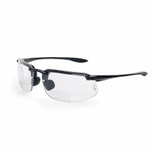 GLASSES, SAFETY CROSSFIRE ES4 -BLACK w/ SILVER MIRROR POLARIZED