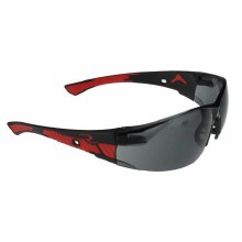 GLASSES, SAFETY, RADIANS OBILTERATOR SMOKED, RED/BLACK, RUBBER NOSEPIECE