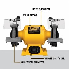 Additional picture of Grinder Bench 6" Dewalt