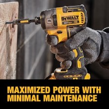 Additional picture of Impact Driver 20V Max XR 1/4" 3-Speed Dewalt (Bare Tool)