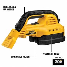 Additional picture of Vacuum 20V Max Cordless 1/2 gal Wet/Dry Portable Dewalt