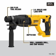 Additional picture of Hammer Rotary SDS Plus 20V Max 1" Brushless D-Handle Kit (Bare Tool)