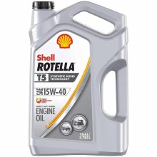 OIL, MOTOR, 15W-40, SEMI-SYNTHETIC, ROTELLA T5 FOR DIESEL OR GAS, GALLON