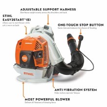 Additional picture of BLOWER, BACKPACK, BR800CE, 79.9 CC, 4-MIX, 199 MPH, 912 CFM