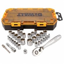 Additional picture of Socket Set (SAE & Metric) 1/4" & 3/8" Drive Dewalt 34-Piece