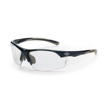 SAFETY GLASSES, READER  2.5 DIOPTER, CLEAR LENS, GRAY FRAME