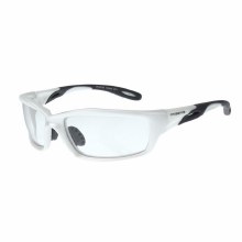 SAFETY GLASSES, INFINITY, CLEAR LENS, PEARL WHITE FRAME