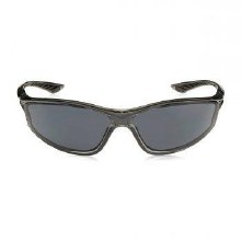 SAFETY GLASSES,  KP6, SMOKE/BLACK FRAME, CLEAR LENS