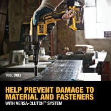 Additional picture of Screwgun 20V Max XR Cordless Brushless Versa-Clutch Adjustable Torque Dewalt (Bare Tool)