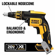 Additional picture of Screwgun Drywall 20V Max Cordless Brushless Dewalt (Bare Tool)