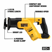 Additional picture of SAW, RECIPROCATING , COMPACT MAX BRUSHLESS, 20V