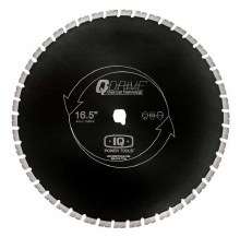 BLADE, 16.5" FOR IQMS362 SAW, ARRAYED SEGMENTED SILENT CORE