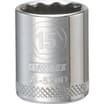 SOCKET, 12PT, 3/8 DRIVE. 15MM