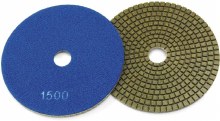 PAD,  POLISH,  1500 GRIT , 5"  VELCO, P1247 BLUE