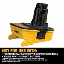 Additional picture of Adapter 18V to 20V Combo Kit Dewalt (1) Adapter (1) Charger (2) 2.0 AH Batteries