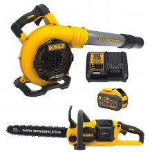 SAW, CHAIN- FLEXVOLT 60V MAX,  CHAINSAW and BLOWER COMBO, CHARGER, 1 BATTERY