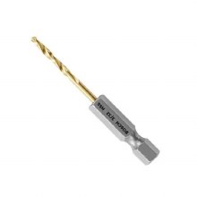 BIT, TITANIUM DRILL BIT 3/32" IMPACT HEX SHANK- CARDED