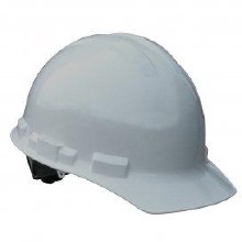 HARD HAT, GRAY, RATCHET BACK, 6 PT, CAP STYLE