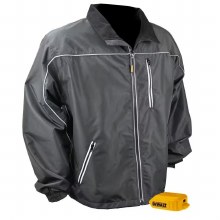 JACKET, BLACK LIGHTWEIGHT, DEWALT- X-LARGE