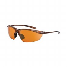 SAFETY GLASSES, CHASSIS CRYSTAL BROWN FRAME, COPPER LENS