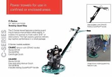 Additional picture of TROWEL, 24", FINISH, 4 BLADE, 4 HP HONDA- HANDLE INCLUDED