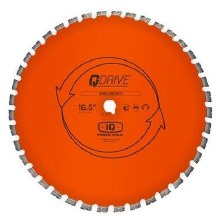 BLADE, 16.5" FOR IQMS362 SAW , ARRAYED SEGMENTED SILENT CORE/HARD CONCRETE & HARD MATERIALS BLADE