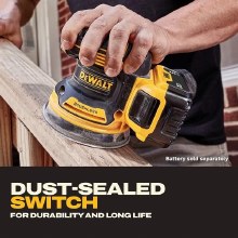 Additional picture of Sander Random Orbital 20V Max Cordless Brushless 5" Variable Speed Dewalt (Bare Tool)