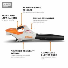 Additional picture of BLOWER, BATTERY, AP SERIES, BGA86, LITHIUM-ION POWER (TOOL ONLY)