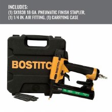 Additional picture of Stapler 18 GA Finish 7/32" Narrow Crown Pneumatic Kit Bostitch (1) Case