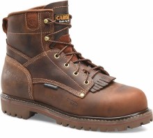 BOOT, 6"GRIZZLY COMP TOE, MED BROWN, WATERPROOF SCUBALINER, CAROLINA