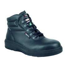 BOOT, 6" ASPHALT BLACK LEATHER COMP TOE EH PR, COFRA