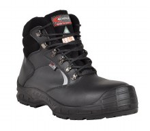 BOOT,  6" BURIAN BLACK LEATHER, APT PLATE-  EH PR COFRA