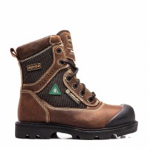 BOOT, 8" FLX BROWN, COMP TOE, WATERPROOF ROYER