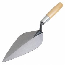 TROWEL, NARROW LONDON BRICK 10" W/WOOD HANDLE