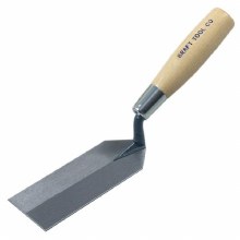 TROWEL, MARGIN 6" X 2" WOOD HANDLE