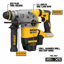 Additional picture of Hammer Rotary SDS Plus L-Shape 20V Max XR Cordless Brushless 1-1/8" Dewalt (Bare Tool)