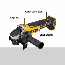 Additional picture of Grinder Angle 20V Max XR Cordless Brushless 4.5" Slide Switch w/Kickback Brake Dewalt (Bare Tool)