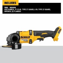 Additional picture of Grinder Angle 60V Max Flexvolt Cordless Brushless 4-1/2" - 6" w/Kickback Brake Dewalt (Bare Tool)