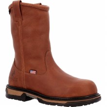 BOOT, IRONCLAD, MEDIUM BROWN, 11 INCH, PULL ON, ROCKY
