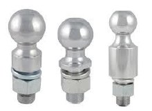 HITCH BALL, 2" X 1" X 3-3/8", CHROME