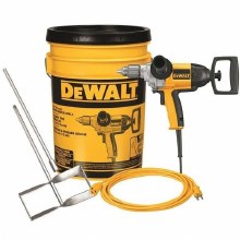 Additional picture of Drill Electric Mixer Spade Handle 9.0 AH 1/2" Kit Dewalt (1) Bucket (1) 25' Extension Cord (1) Paddle Style Mixing Bit